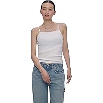 Amazon | OUR WACOAL(アワワコール) カップ付きコットンリブタンク